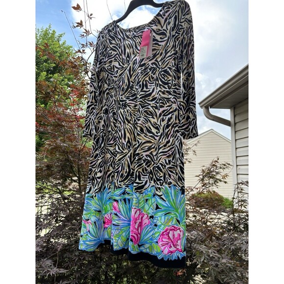 NWT Lilly Pulitzer Ophelia Dress Size Small can you zee Me Zebra Print Vacation - Picture 4 of 8